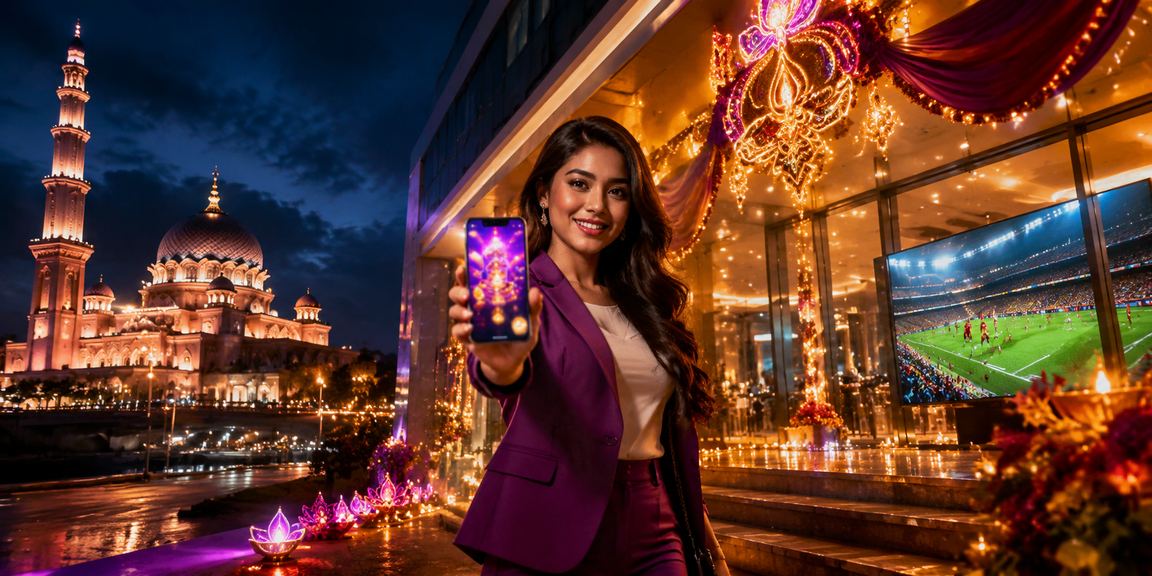 Pertaruhan sukan dan E-Sukan 8bitdo di Putrajaya dengan paparan telefon pintar